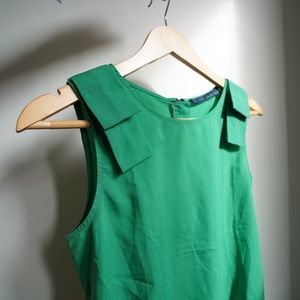 Zara sleeveless green blouse - size small